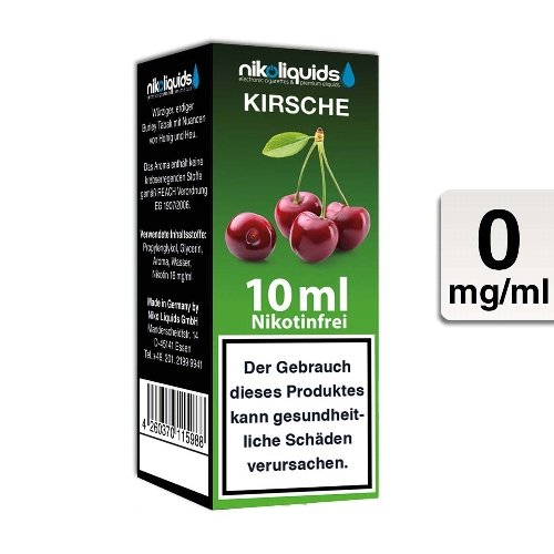 E-Liquid NIKOLIQUIDS Kirsche 0mg ohne Nikotin