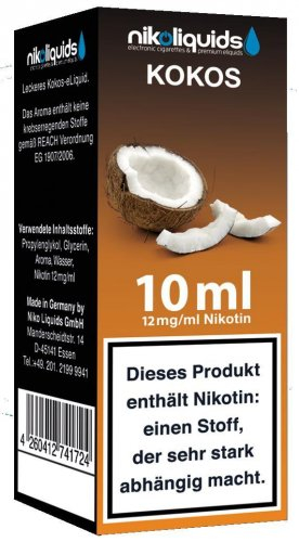 E-Liquid NIKOLIQUIDS Kokos 12 mg Nikotin