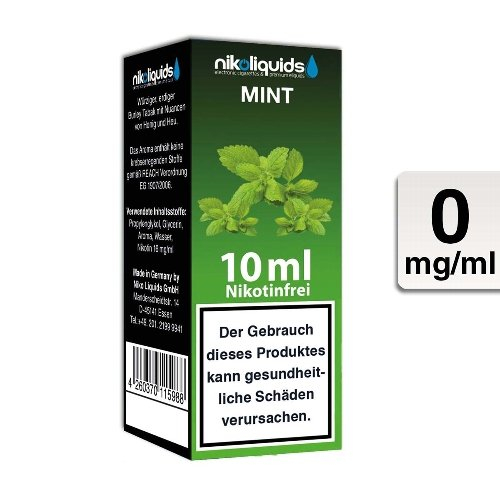 E-Liquid NIKOLIQUIDS Mint 0mg ohne Nikotin