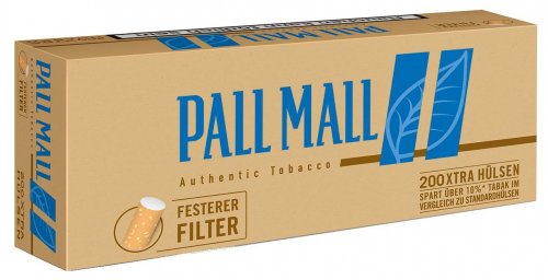 Pall Mall Zigarettenhülsen Authentic Blau 200 Stück