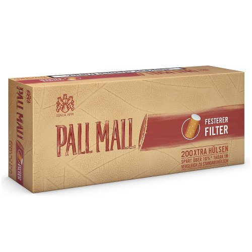 Pall Mall Zigarettenhülsen Authentic Rot 200 Stück