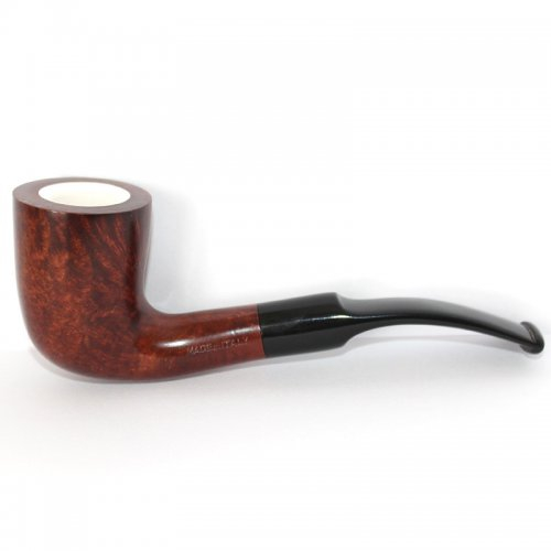 Pfeife mit Meerschaum-Einsatz braun 11