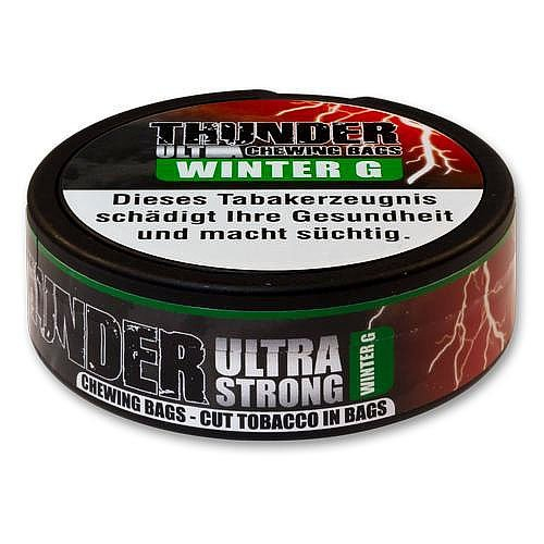 Thunder Chewing Bags Ultra Strong WINTER G (Wintergreen) 17,6g Dose (Artikel wird nicht mehr hergestellt)