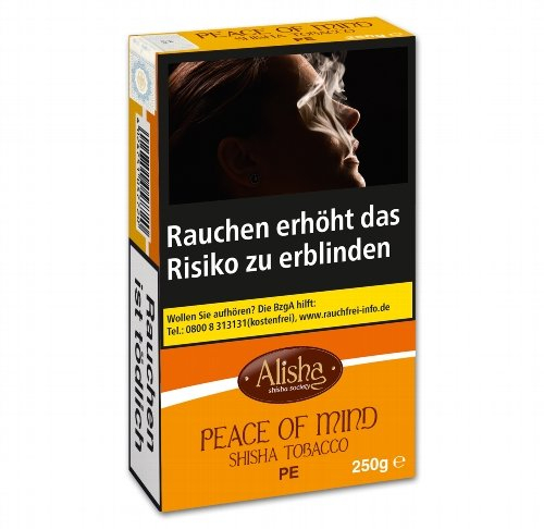 Wasserpfeifentabak-Alisha Peace of Mind (Peach) 250g