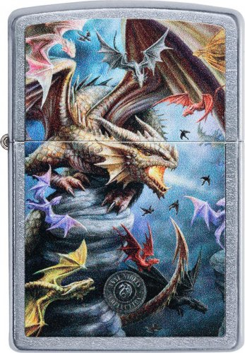 ZIPPO street color Anne Stokes Dragons