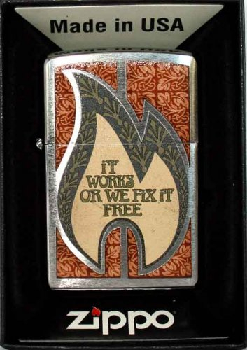 Zippo Feuerzeug Trading Card - It works or we fix it free