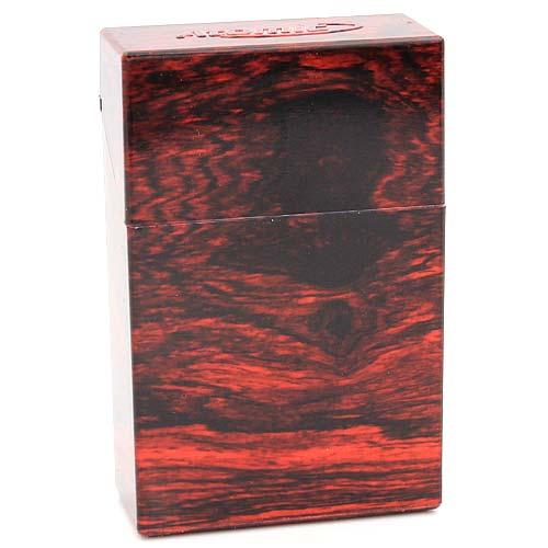 Atomic Zigarettenbox King Size Holz Marmorierung Dunkel Rot