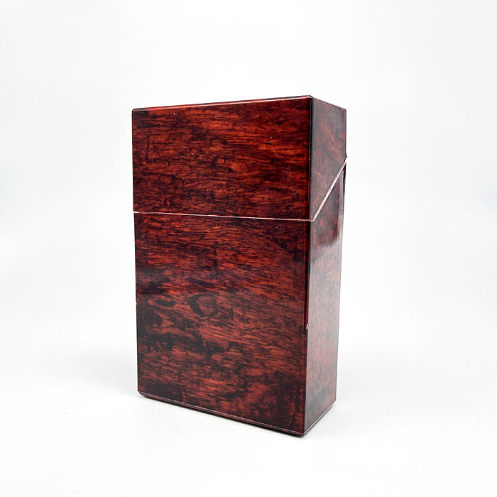 Atomic Zigarettenbox King Size Holz Marmorierung Rot