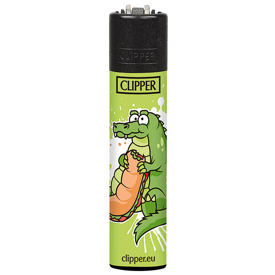 Clipper Feuerzeug Fat Animals Krokodil