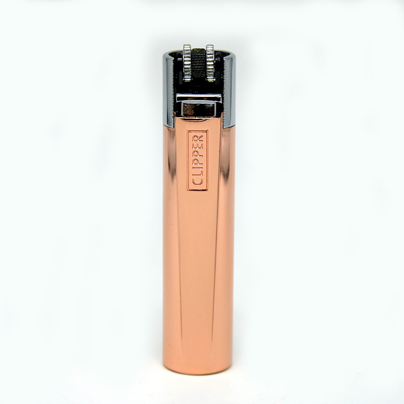 Clipper Feuerzeug Metall Rose Gold and Silver rose