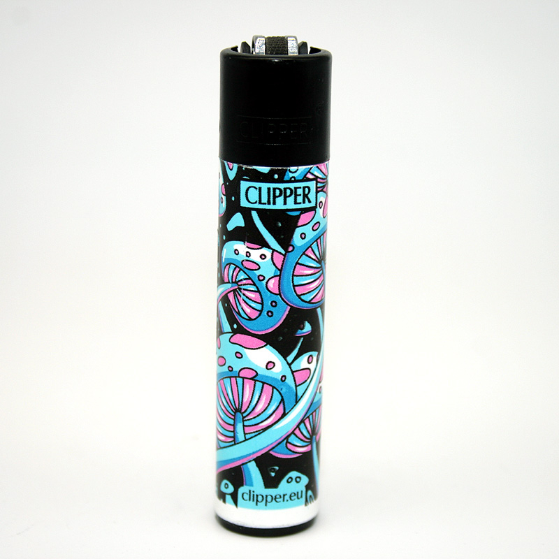 Clipper Feuerzeug Shrooms 7 blau