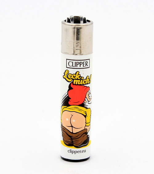 Clipper Feuerzeug Zwerge LECK MICH! 3v4