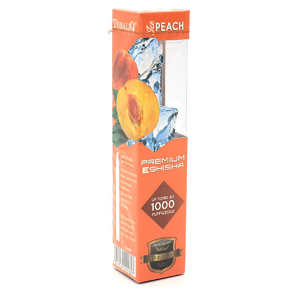 E-Shisha TOBALIQ ICE Peach 1000 Züge