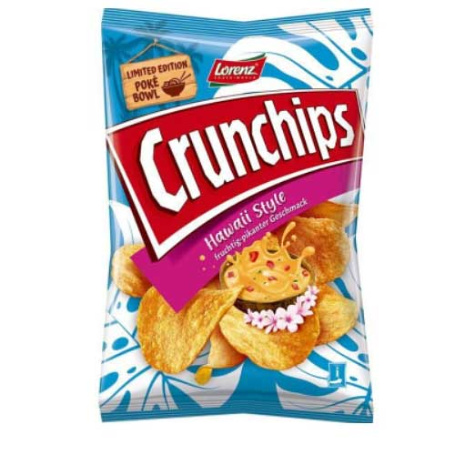 Lorenz Crunchips Hawaii 150g Chips Tüte