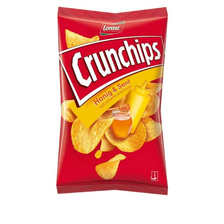 Lorenz Crunchips Honig & Senf 175g Chips Tüte