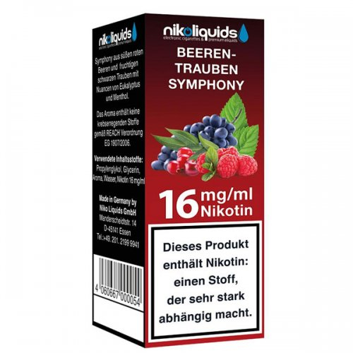 Nikoliquids Beeren Trauben Symphony 16 mg Nikotin