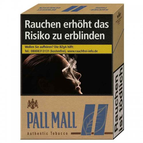 Pall Mall Authentic Blau XL ohne Zusätze (12x21)