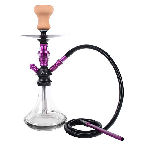 Shark Shisha Achilles 1er, 42cm, violett, Silikon-Schlauch