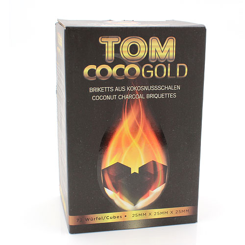 Wasserpfeifenkohle Kokosnuss TOM Cococha Gold 1 kg