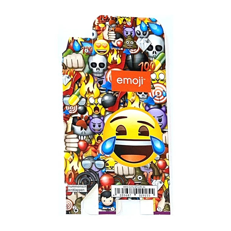 Zigaretten-Faltschachtel emoji lachen Motiv 20er