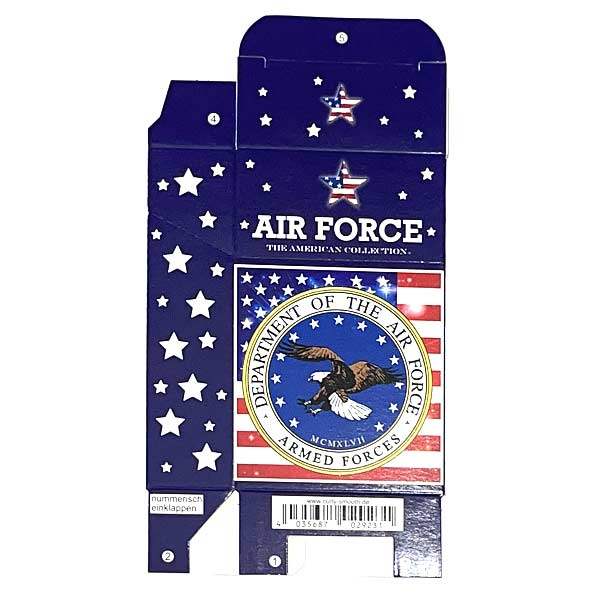 Zigarettenfaltschachtel USA Air Force Motiv 20er