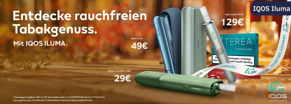 IQOS Iluma ab 29 Euro bei Tabak-brucker.de kaufen