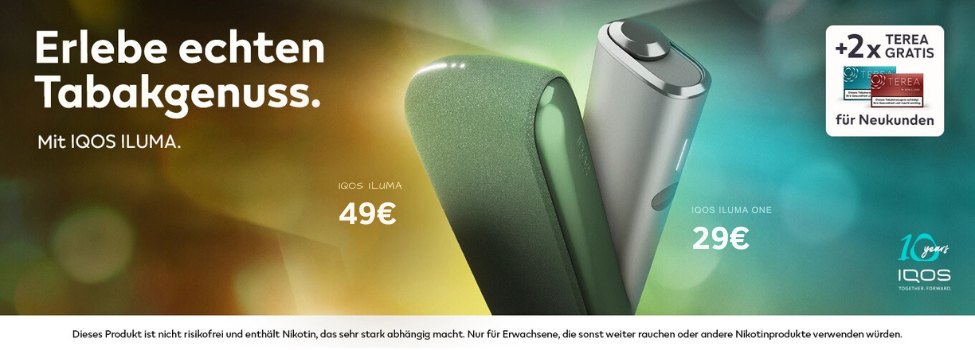 IQOS Iluma ab 29 Euro bei Tabak-brucker.de kaufen